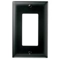 Pass & Seymour 1G Blk Decor Wall Plate TP26BKCC15